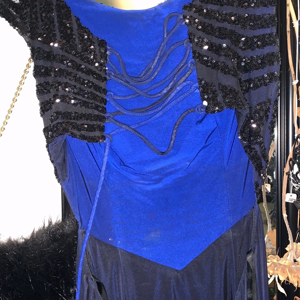 Blue black ombré prom dress - Picture 3 of 3